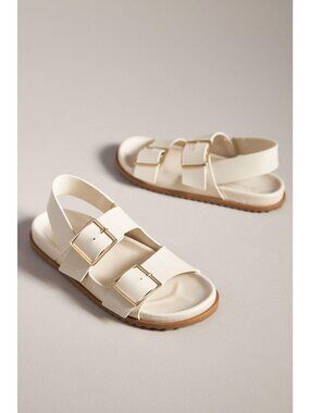 NEW Anthropologie Slingback Sandals Chic Old Money Minimalist Basic Women 8
